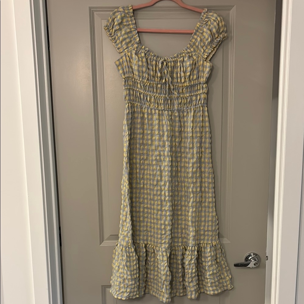 Yellow and Gray Dress